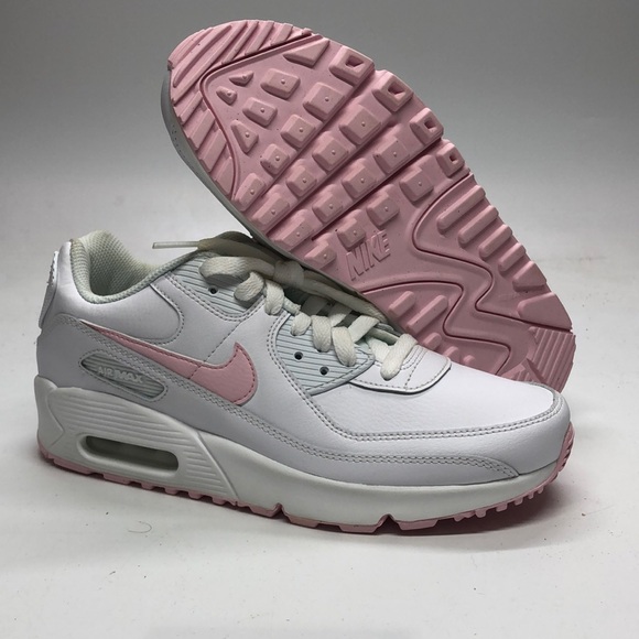 Nike Air Max 90 LTR (GS) Pink/White CD6864-121 USED Tried On Size 5.5Y No Box - Picture 1 of 14